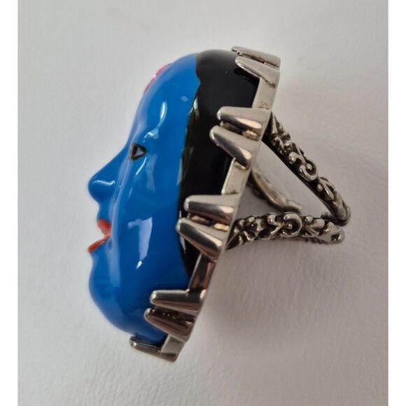 Gucci Blue Face Ring Unmasked Size Small - Picture 2 of 6
